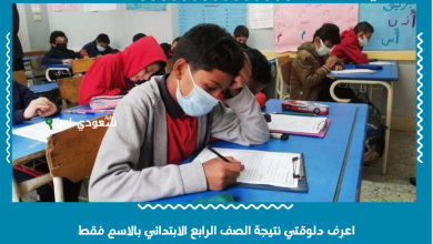 اعرف دلوقتي نتيجة الصف الرابع الابتدائي بالاسم فقط