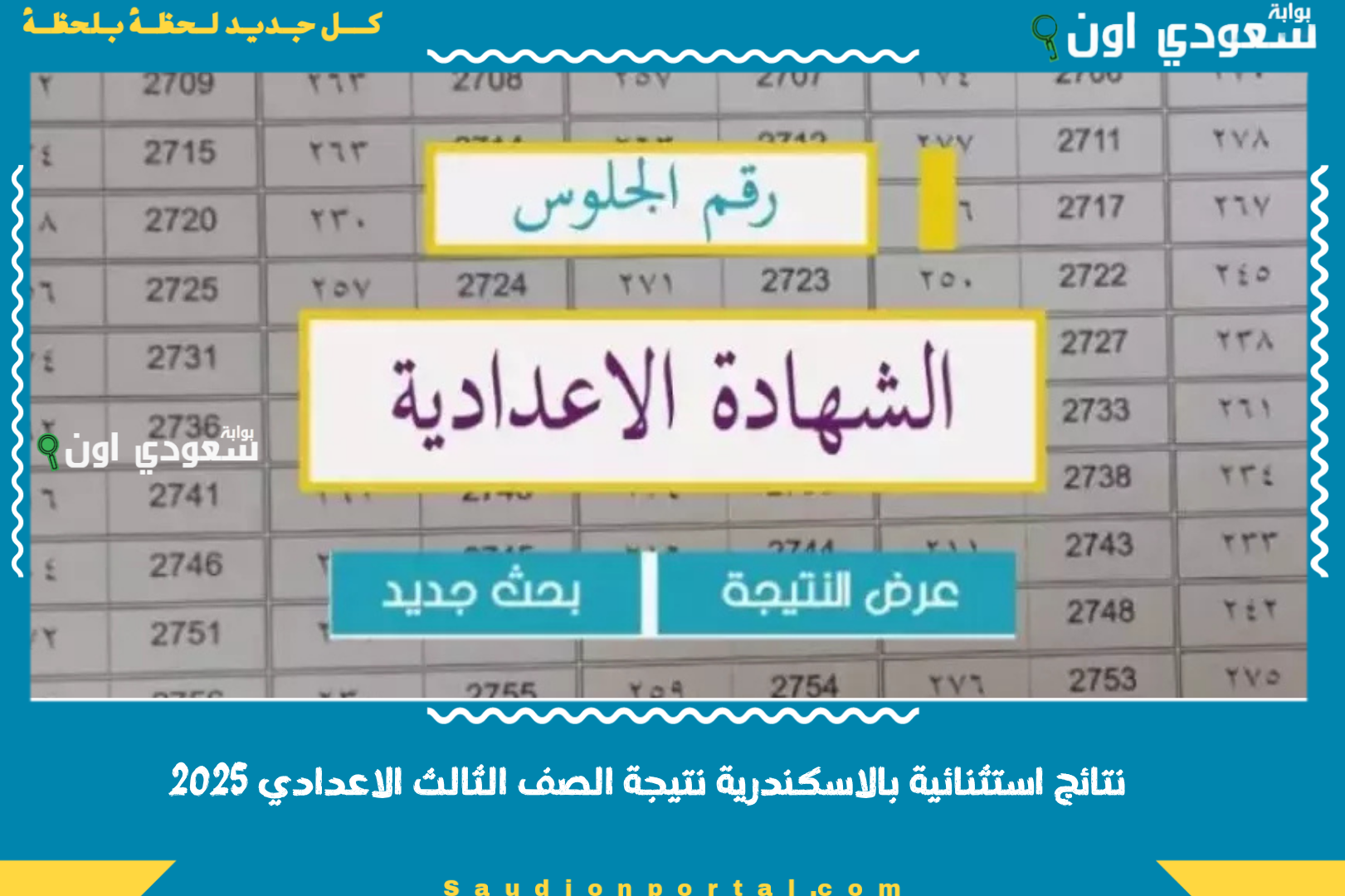نتائج استثنائية بالاسكندرية نتيجة الصف الثالث الاعدادي 2025