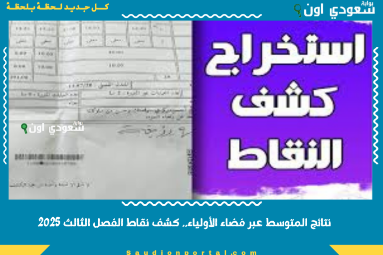 نتائج المتوسط عبر فضاء الأولياء.. كشف نقاط الفصل الثالث 2025