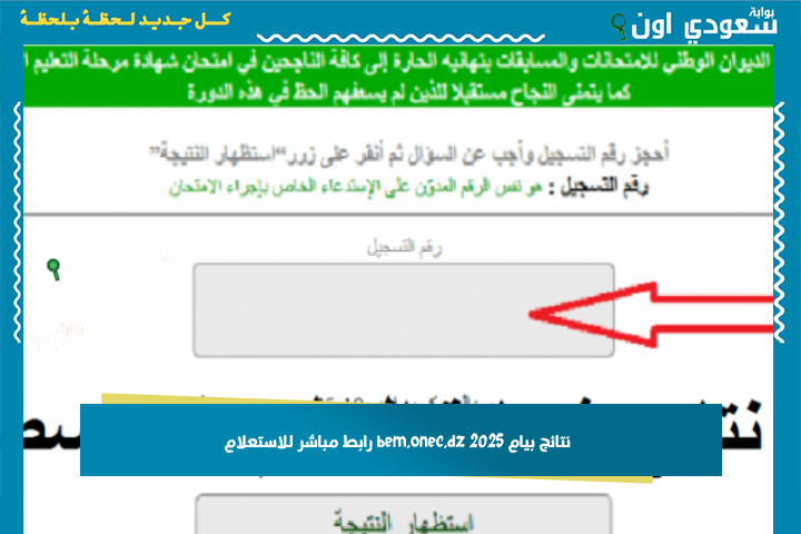 الكل راهو يشوف فالنقاط دكا.. نتائج بيام 2025 bem.onec.dz رابط مباشر للاستعلام
