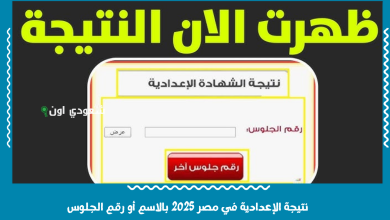 نتيجة الإعدادية في مصر 2025 بالاسم أو رقم الجلوس
