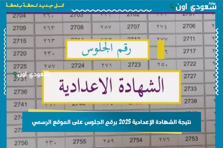 الآن ظهرت.. نتيجة الصف الثالث الاعدادي بالاسم ورقم الجلوس 2025 برقم الجلوس على الموقع الرسمي ومتابعة لنسب النجاح بالمحافظات