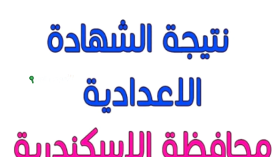  نتيجة الشهادة الإعدادية في الإسكندرية
