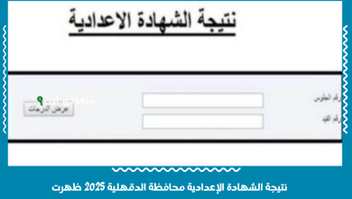 نتيجة الشهادة الإعدادية محافظة الدقهلية 2025 ظهرت