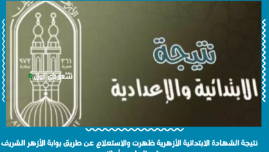 نتيجة الشهادة الابتدائية الأزهرية ظهرت والاستعلام عن طريق بوابة الأزهر الشريف برقم الجلوس أو الاسم