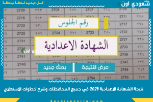 نتيجة الشهادة الاعدادية 2025 في جميع المحافظات وشرح خطوات الاستعلام