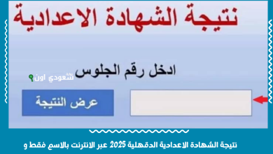 نتيجة الشهادة الاعدادية الدقهلية 2025 عبر الانترنت بالاسم فقط و