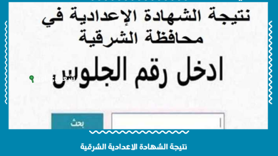 نتيجة الشهادة الاعدادية الشرقية