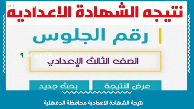 نتيجة الشهادة الاعدادية محافظة الدقهلية