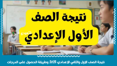 نتيجة الصف الاول والثاني الاعدادي 2025 وطريقة الحصول على الدرجات