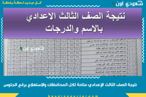 نتيجة الصف الثالث الإعدادي متاحة لكل المحافظات والاستعلام برقم الجلوس