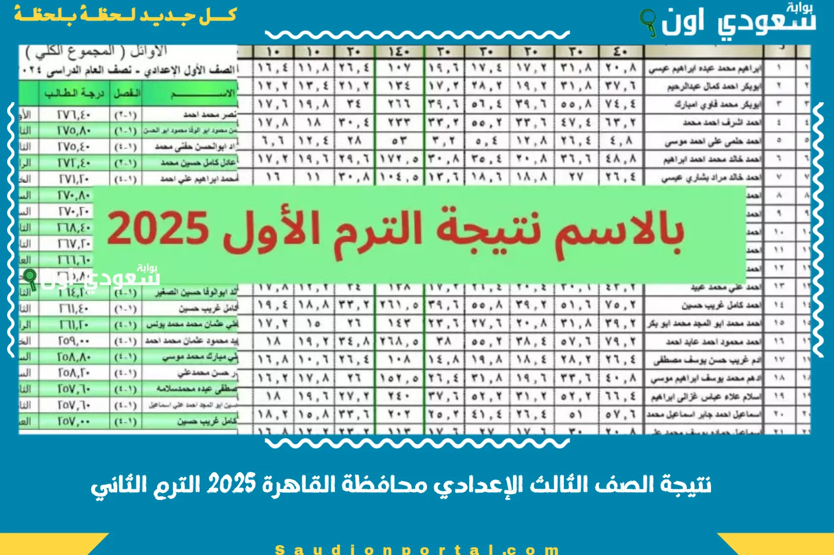 نتيجة الصف الثالث الإعدادي محافظة القاهرة 2025 الترم الثاني