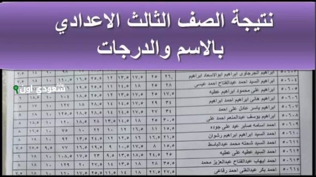 محافظة الدقهلية استعلام نتيجة الصف الثالث الاعدادي 2025 برقم الجلوس وتبارك للطلاب الناجحين! تقدر تعرف نتيجتك من موقع المحافظة الرسمي