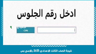 نتيجة الصف الثالث الاعدادي 2025 بالاسم بس