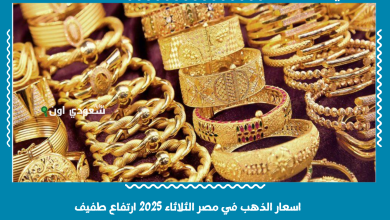 اسعار الذهب في مصر الثلاثاء