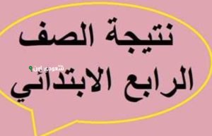 نتيجة الصف الرابع الابتدائي 2025 الترم الثاني
