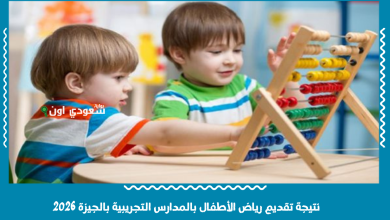 نتيجة تقديم رياض الأطفال بالمدارس التجريبية بالجيزة 2026