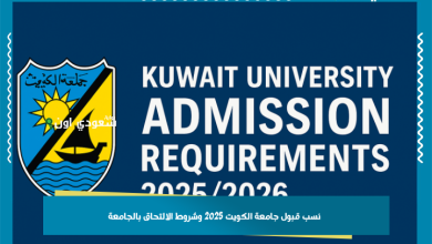 نسب قبول جامعة الكويت 2025 وشروط الالتحاق بالجامعة