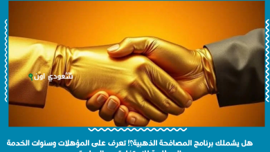 هل يشملك برنامج المصافحة الذهبية؟! تعرف على المؤهلات وسنوات الخدمة المطلوبة للاستفادة من المبادرة