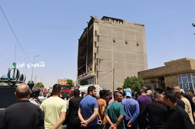 إيقاف 17 مسؤولاً و3 ضباط عراقيين على خلفية حريق الكوت الشهير