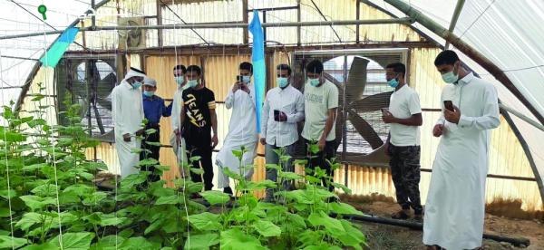 طلاب أيتام في الأحساء يتحدون تحديات الزراعة بالتكنولوجيا الحديثة