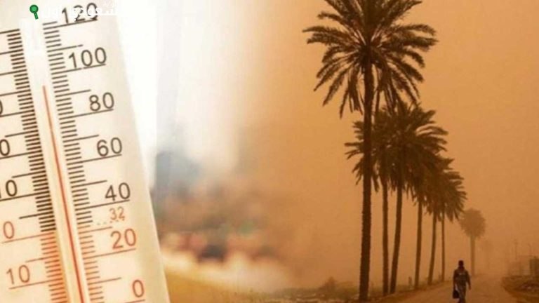 ارتفاع درجات الحرارة مع رياح محملة بالغبار بالمنطقة الشرقية