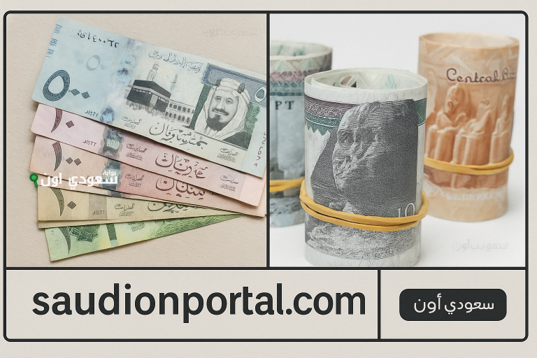 سعر صرف الريال السعودي أمام الجنيه المصري