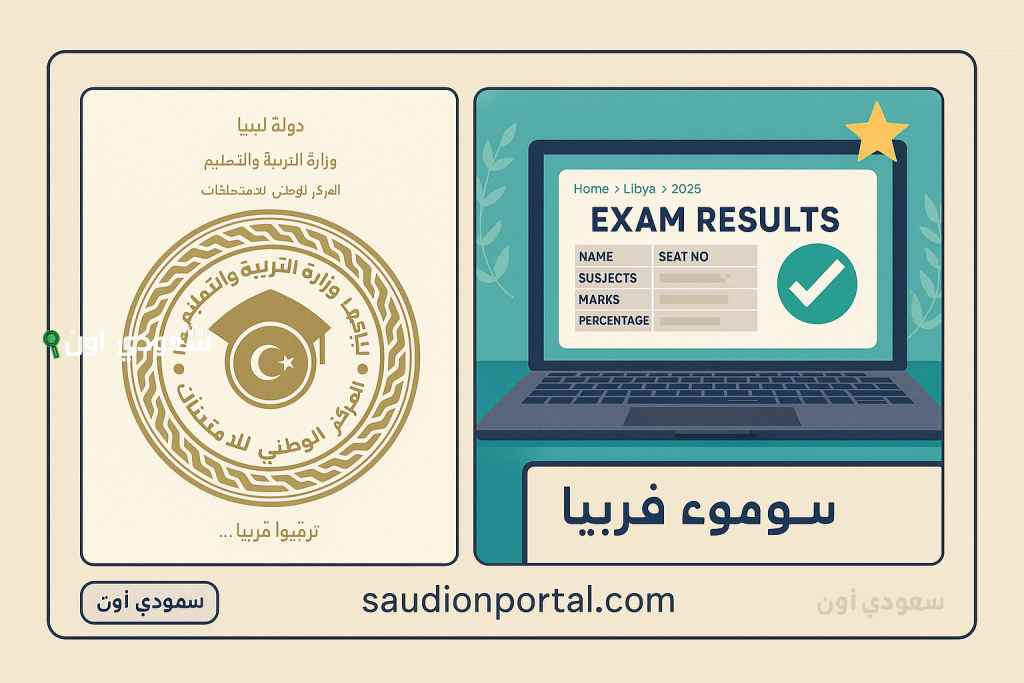 الاستعلام عن نتائج الشهادة الإعدادية في ليبيا 2025 برقم الجلوس عبر موقع الامتحانات