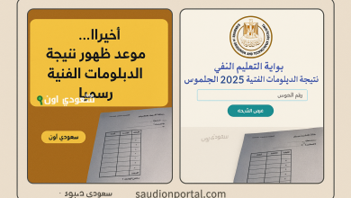 نتيجة الدبلومات الفنية