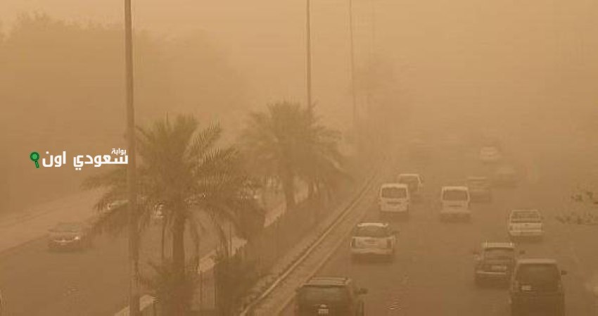 نشاط أتربة مثارة في القطاع التهامي بمنطقة الباحة