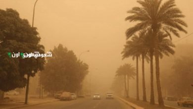 استمرار تأثير الرياح النشطة على سبع مناطق مثيرة للأتربة