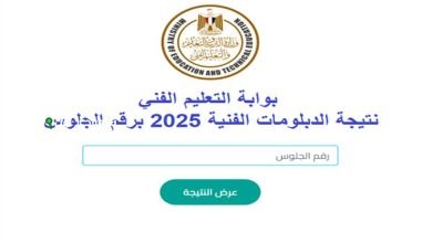 رابط الحصول على نتيجة الدبلومات الفنية 2025 عبر بوابة التعليم الفني بأسهل الطرق المتاحة