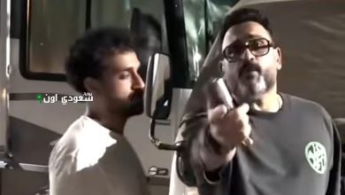أكرم حسني يغادر موقع التصوير بحرقة