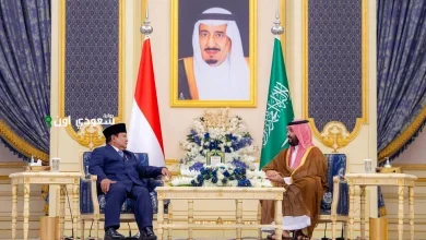 ولي العهد والرئيس الإندونيسي