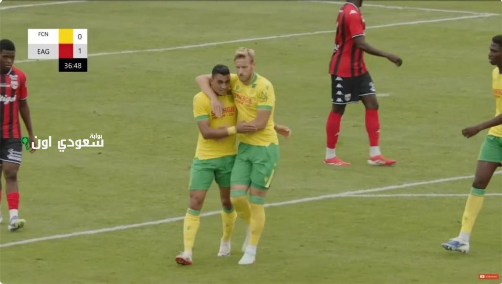 مصطفى محمد يحرز هدفه في خسارة نانت أمام جانجون 2-1 في مباراة ودية