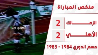 أخر جولات الدوري المصري موسم 1983-1984