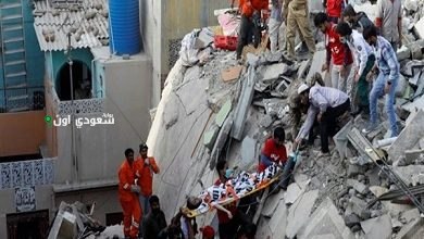 انهيار مبنى في كراتشي