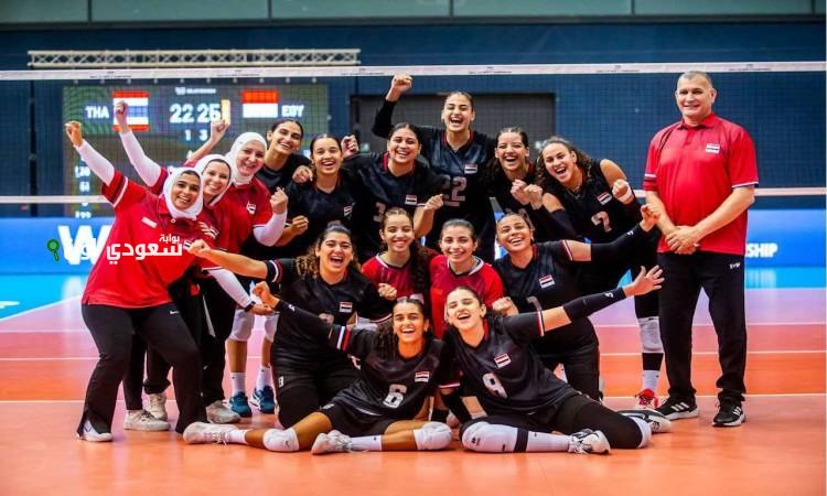 مصر تواجه كرواتيا في بطولة العالم لناشئات الكرة الطائرة