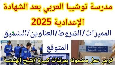 مدرسة توشيبا العربي للتكنولوجيا التطبيقية 2025