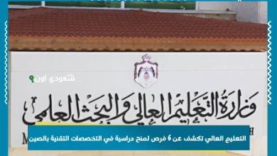 التعليم العالي تكشف عن 6 فرص لمنح دراسية في التخصصات التقنية بالصين
