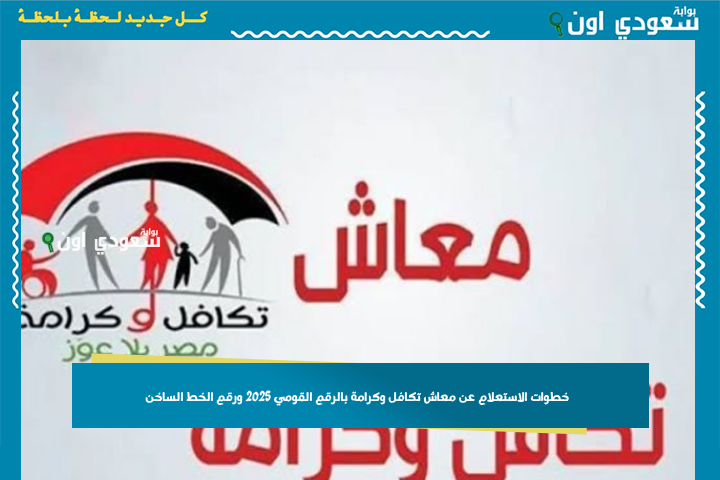 بالرابط | خطوات الاستعلام عن معاش تكافل وكرامة بالرقم القومي 2025 ورقم الخط الساخن