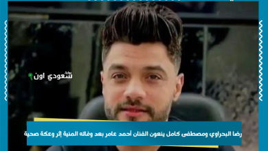 رضا البحراوي ومصطفى كامل ينعون الفنان أحمد عامر بعد وفاته المنية إثر وعكة صحية