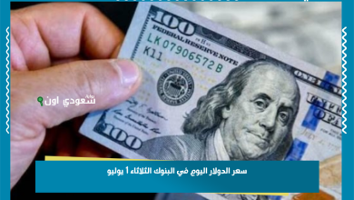 سعر الدولار اليوم في البنوك الثلاثاء 1 يوليو
