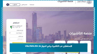 الاستعلام عن التأشيرة برقم الجواز visa.mofa.gov.sa