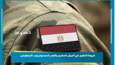 شروط التطوع في الجيش المصري والعمر المسموح ورتب المتطوعين