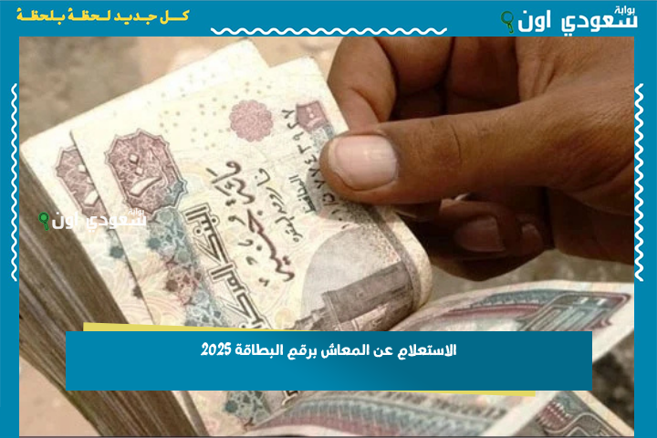 الاستعلام عن المعاش برقم البطاقة 2025 اعرف معاشك كام ونزل ولا لأ nosi.gov.eg