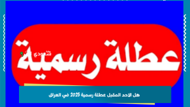 هل الاحد المقبل عطلة رسمية 2025 في العراق