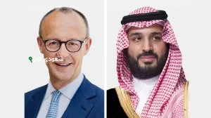 ولي العهد اتصالا هاتفيًا من المستشار الألماني