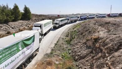 وصول أولى قوافل الجسر السعودي إلى حلب لمساعدة المتضررين