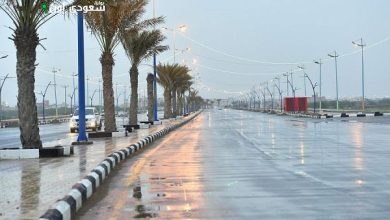 أمطار وغبار في جازان